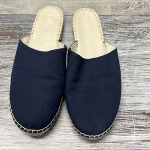 J Jill  Navy Espadrille Mule Sz 8.5